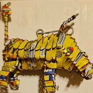 Colorful Recycled Metal Animal Sculpture